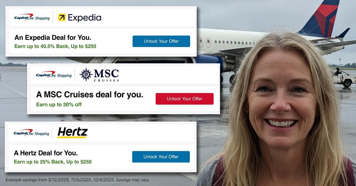 Capital One Shopping travel savings